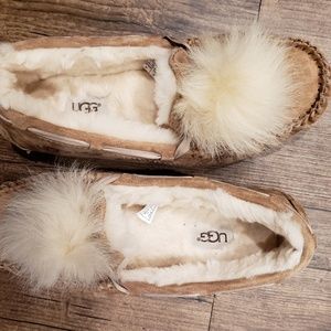 Ugg pom pom moccasins